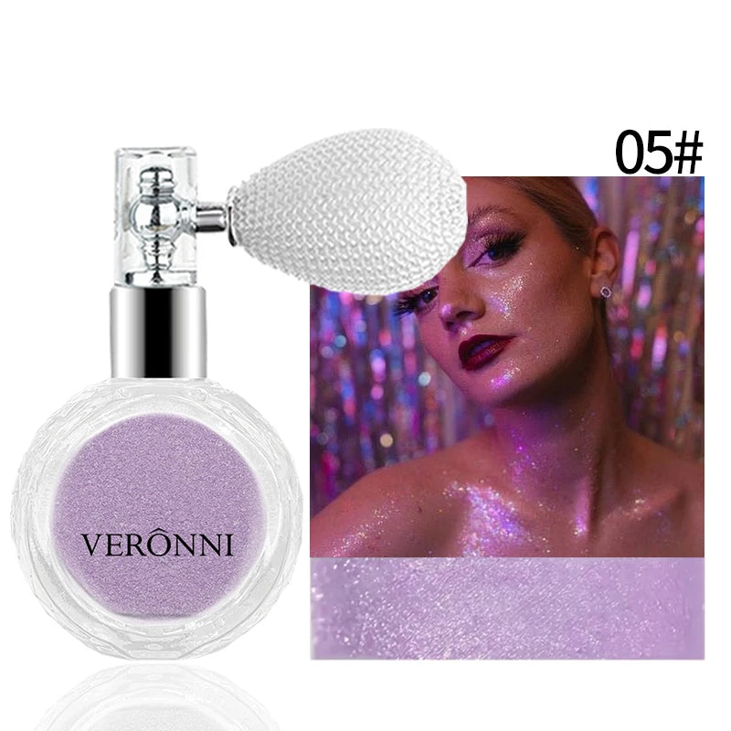 Shimmering Fairy Dust Highlighter Spray for Face and Body