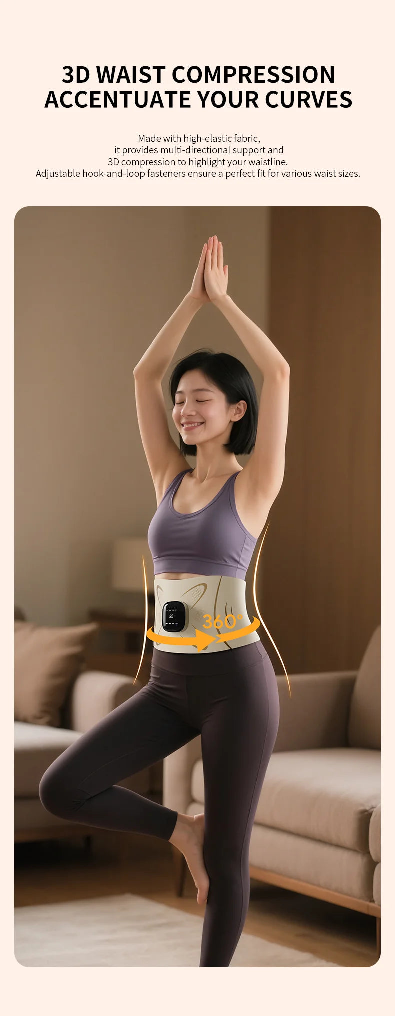 Abdominal Muscle Toning and Waist Massager Belt