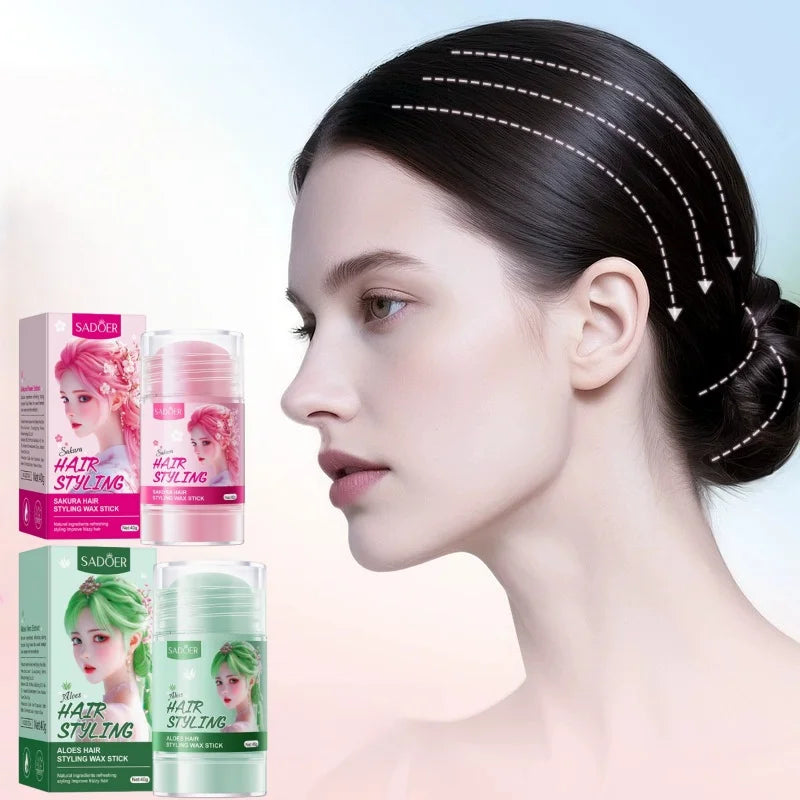 Anti-Frizz Hair Styling Wax Stick for Sleek Hairstyles - 1