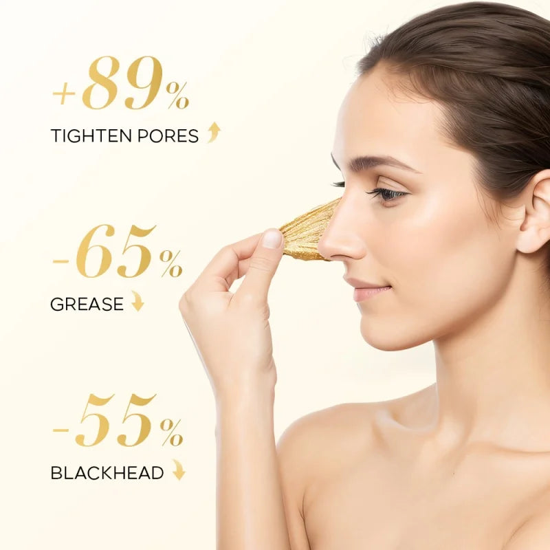 24K Gold Deep Cleansing Pore Peel-Off Nose Mask