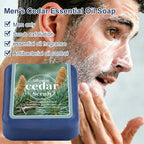 Cedarwood Essential Oil Deep Cleansing Bar Soap for Men