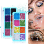 Chunky Glitter Eyeshadow Palette for Face and Body
