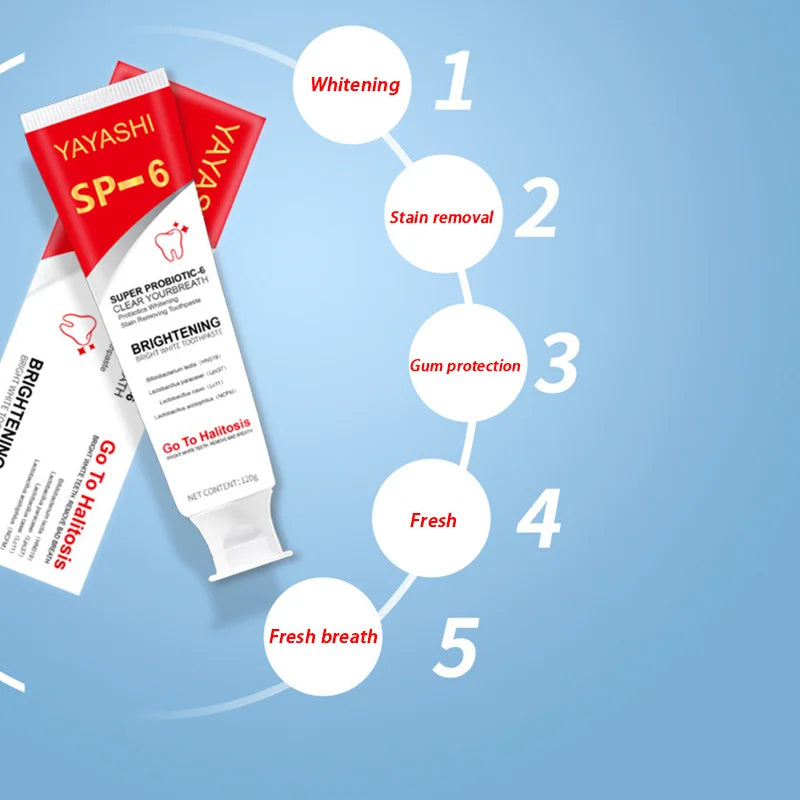 Probiotic Teeth Whitening Toothpaste for Stain Removal - 5