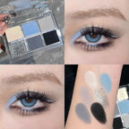 6-Color Matte and Shimmer Smoky Eyeshadow Palette