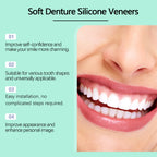 Flexible Cosmetic Silicone Denture Set for Instant Smile