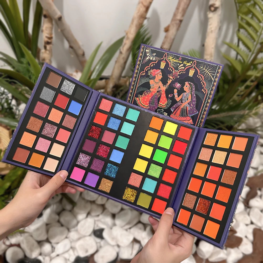 72-Color Professional Rainbow Eyeshadow Palette