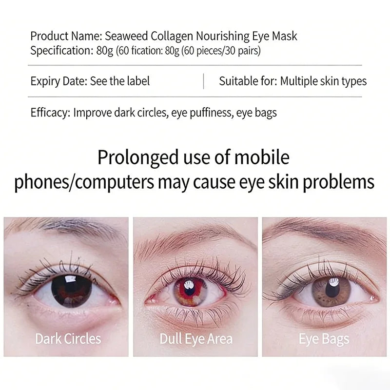 Gold Collagen Eye Masks for Dark Circles and Puffiness
