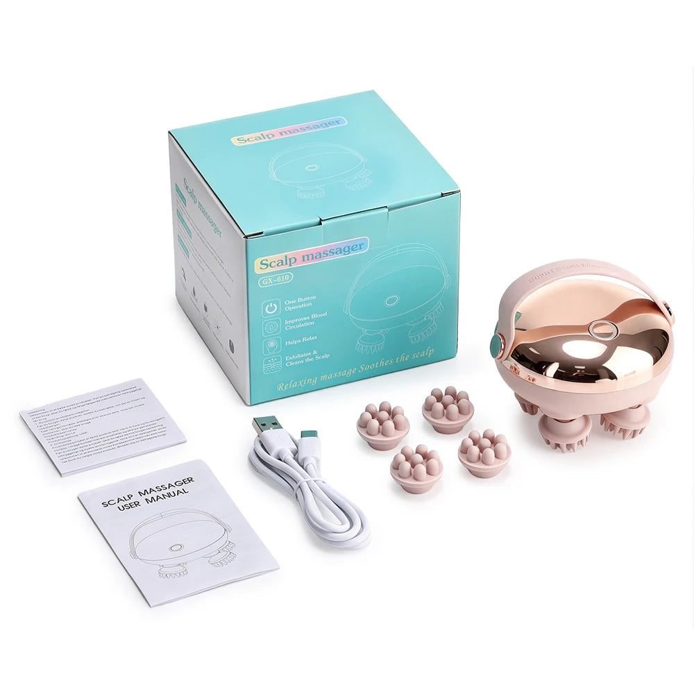 Electric Scalp and Head Massager for Stress Relief