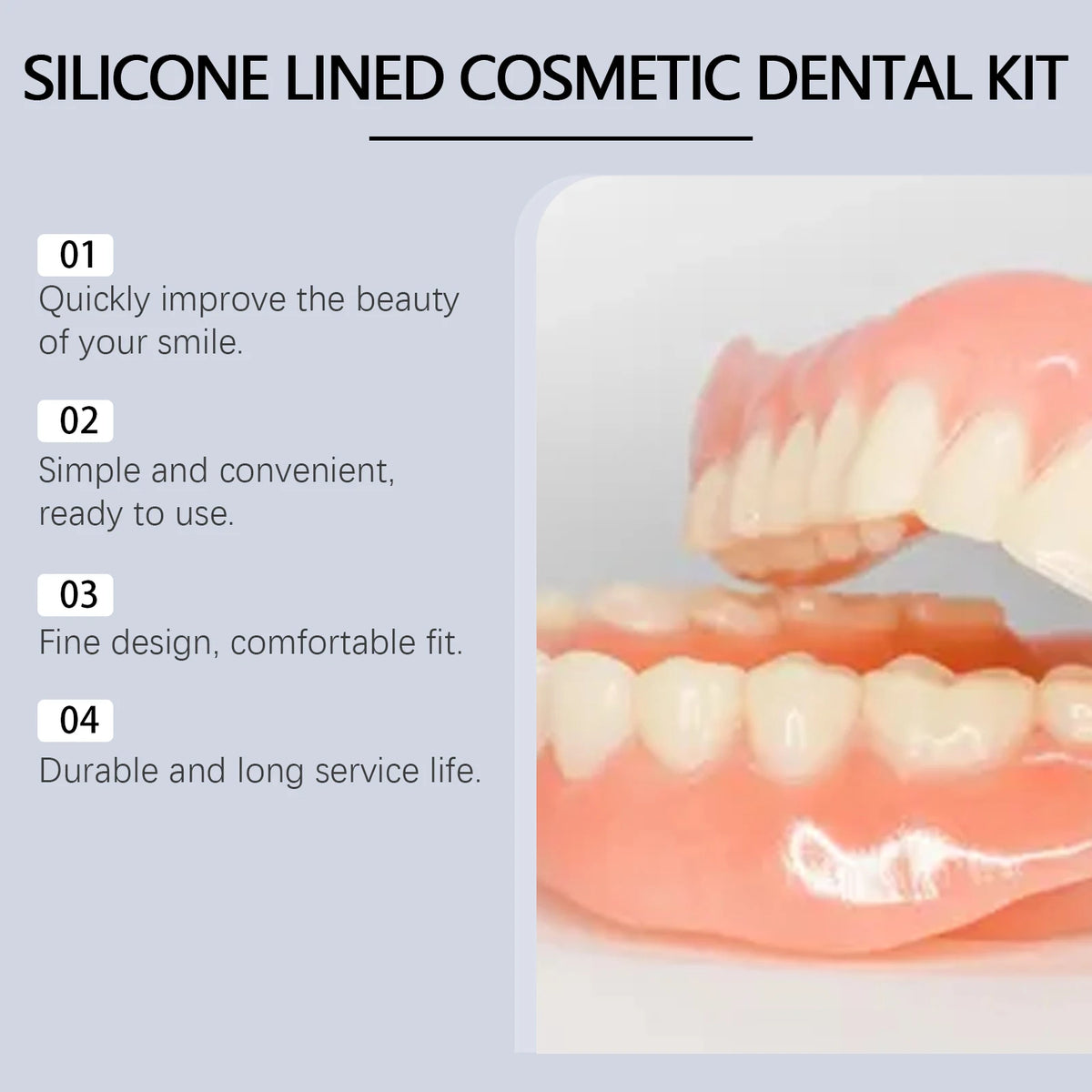 Instant Cosmetic Smile Veneers for Upper and Lower Teeth