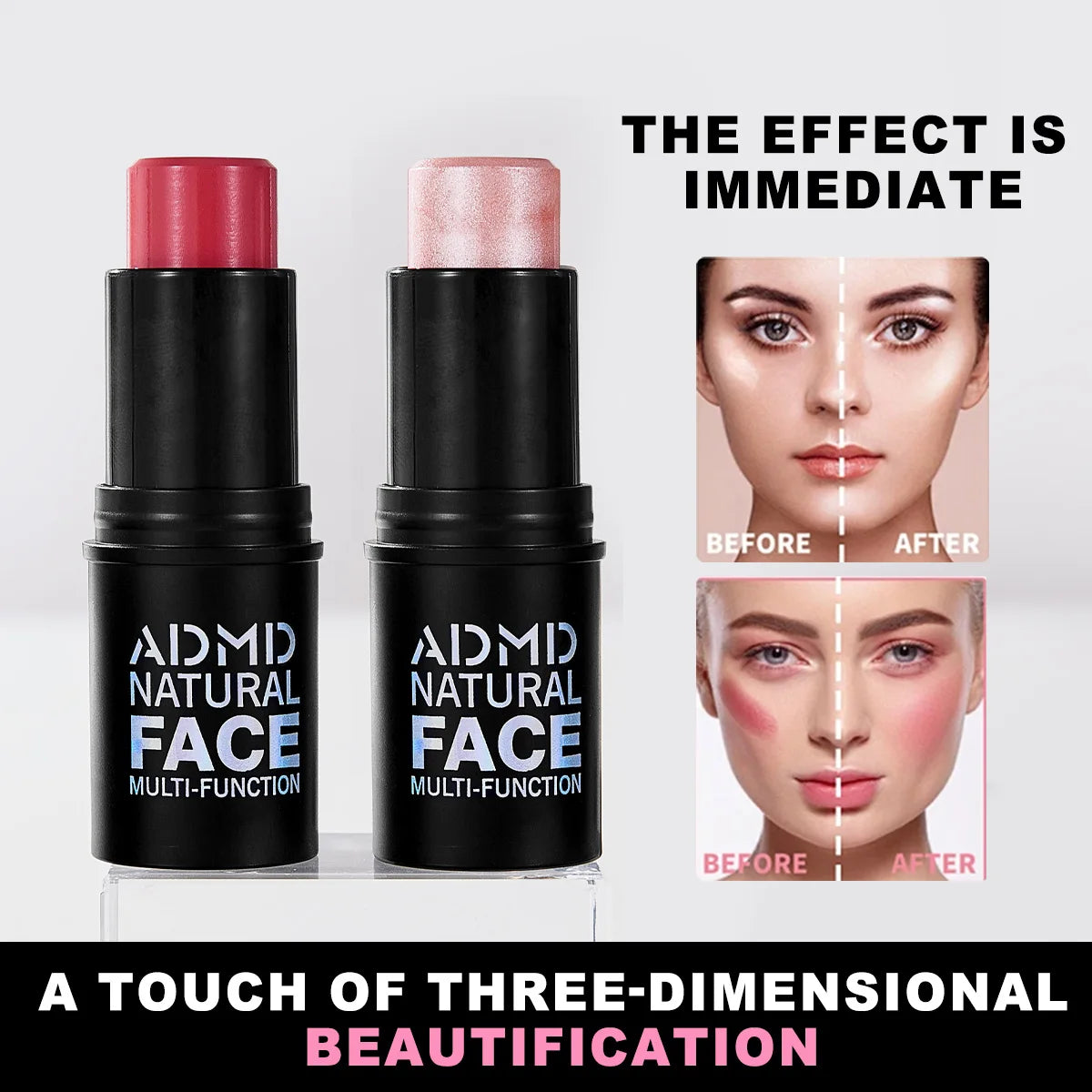 Multi-Function Face Contouring and Highlighting Stick - 3