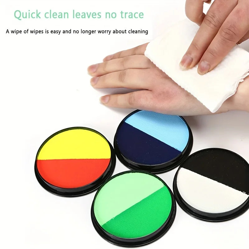 Double Color Face and Body Paint for Parties and Festivals