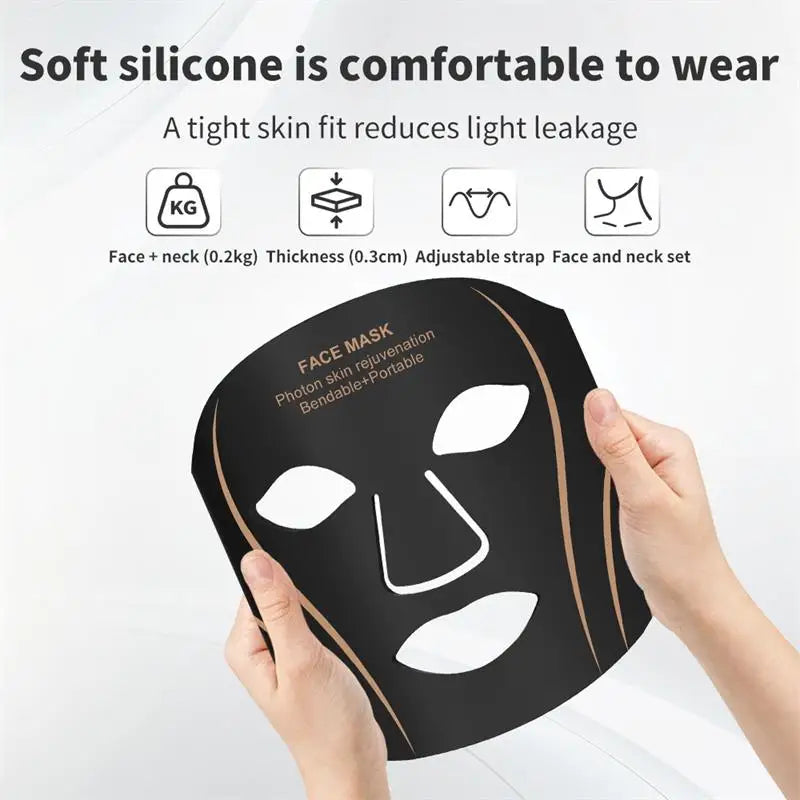 7-Color LED Light Therapy Face and Neck Mask