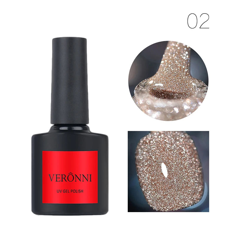 Reflective Glitter UV Gel Nail Polish for Manicure - 21
