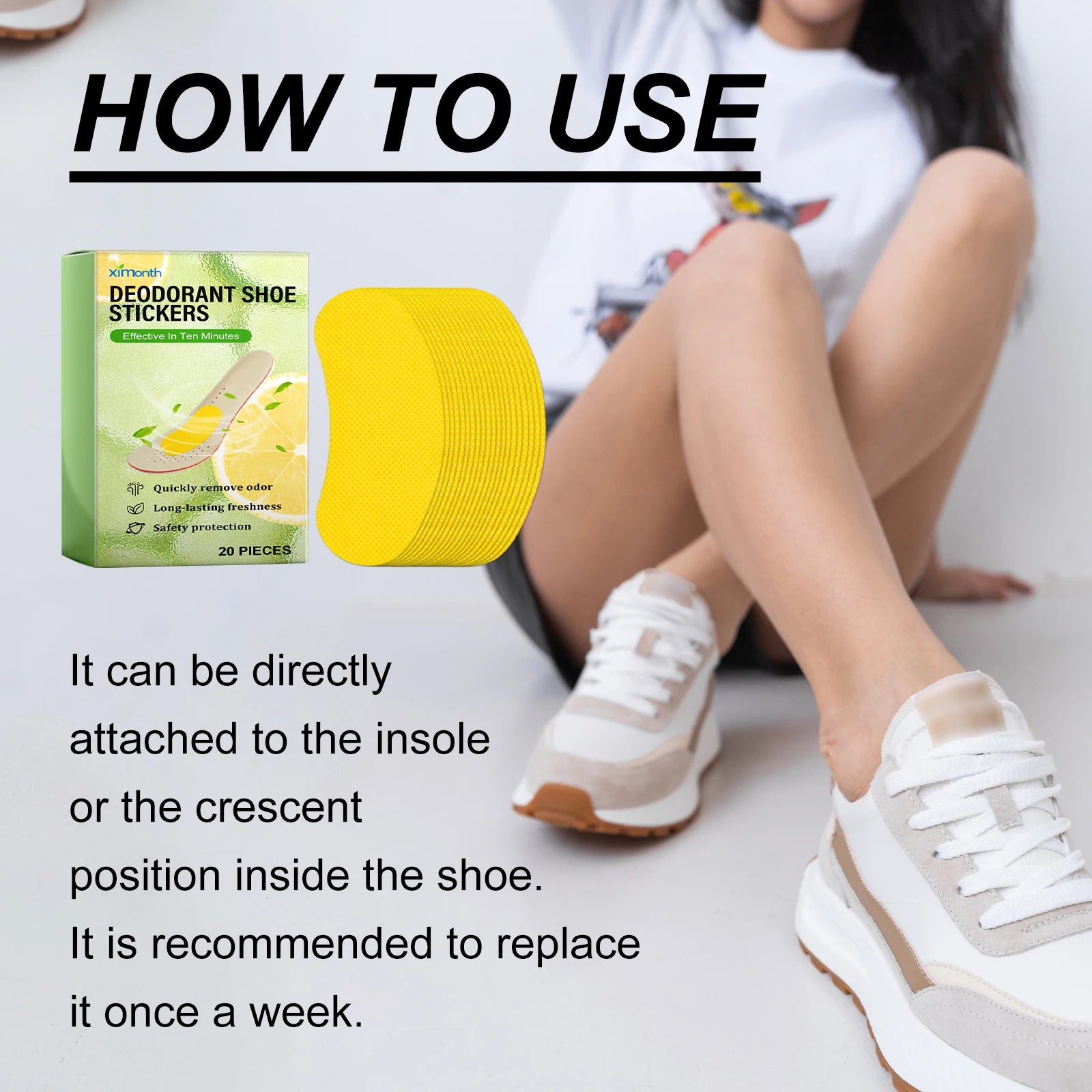 Refreshing Deodorant Shoe Patches for Odor Control - 11