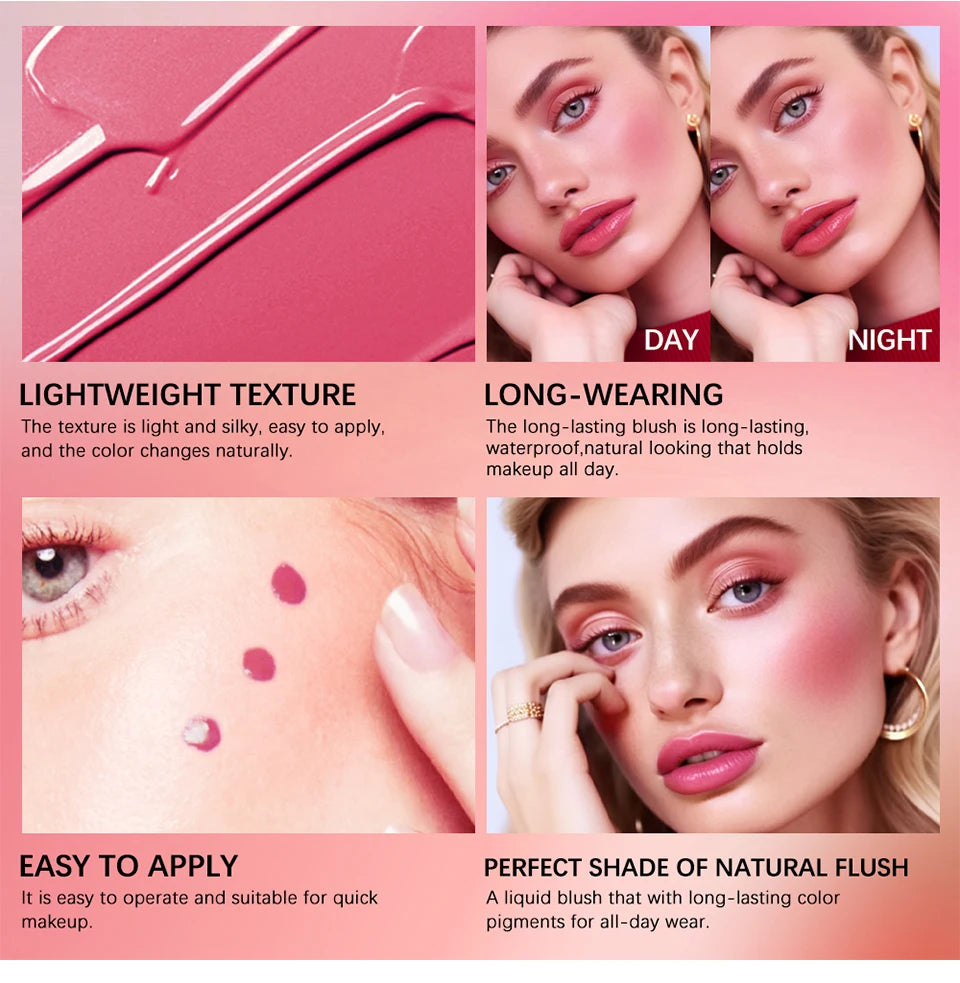 Long-Lasting Waterproof Liquid Blush