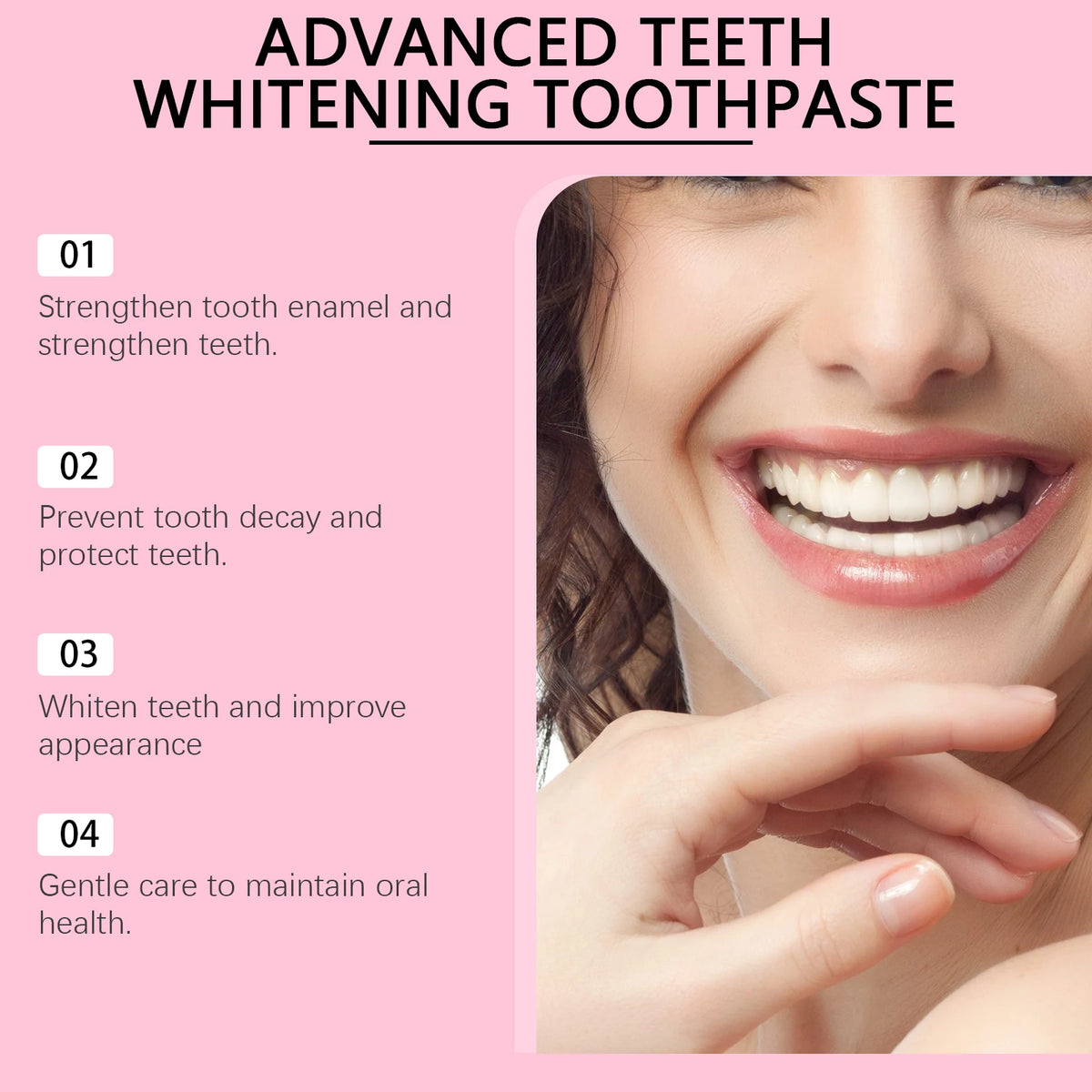 Brightening Teeth Whitening Toothpaste for Stain Removal