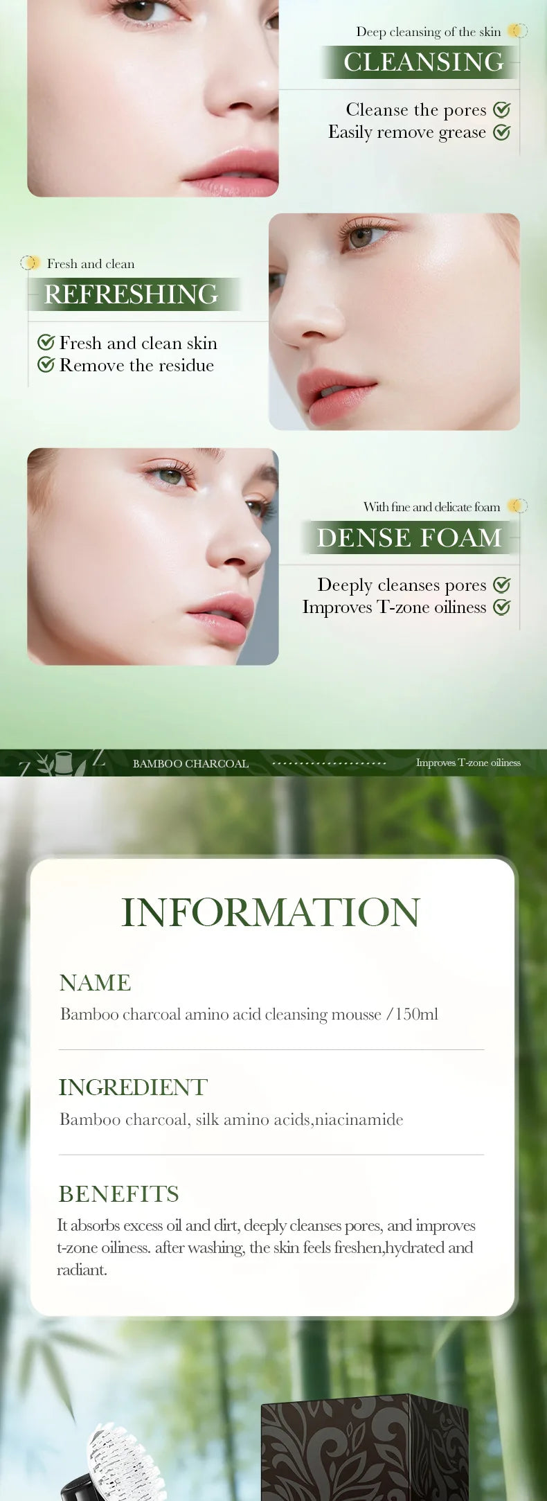 Rose Amino Acid Gentle Facial Cleansing Mousse - 24