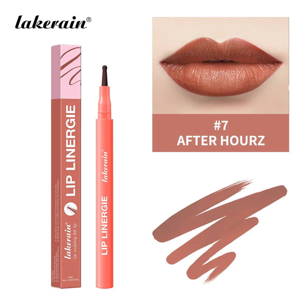 Waterproof Felt-Tip Lip Liner Stain for Sculpted Lips