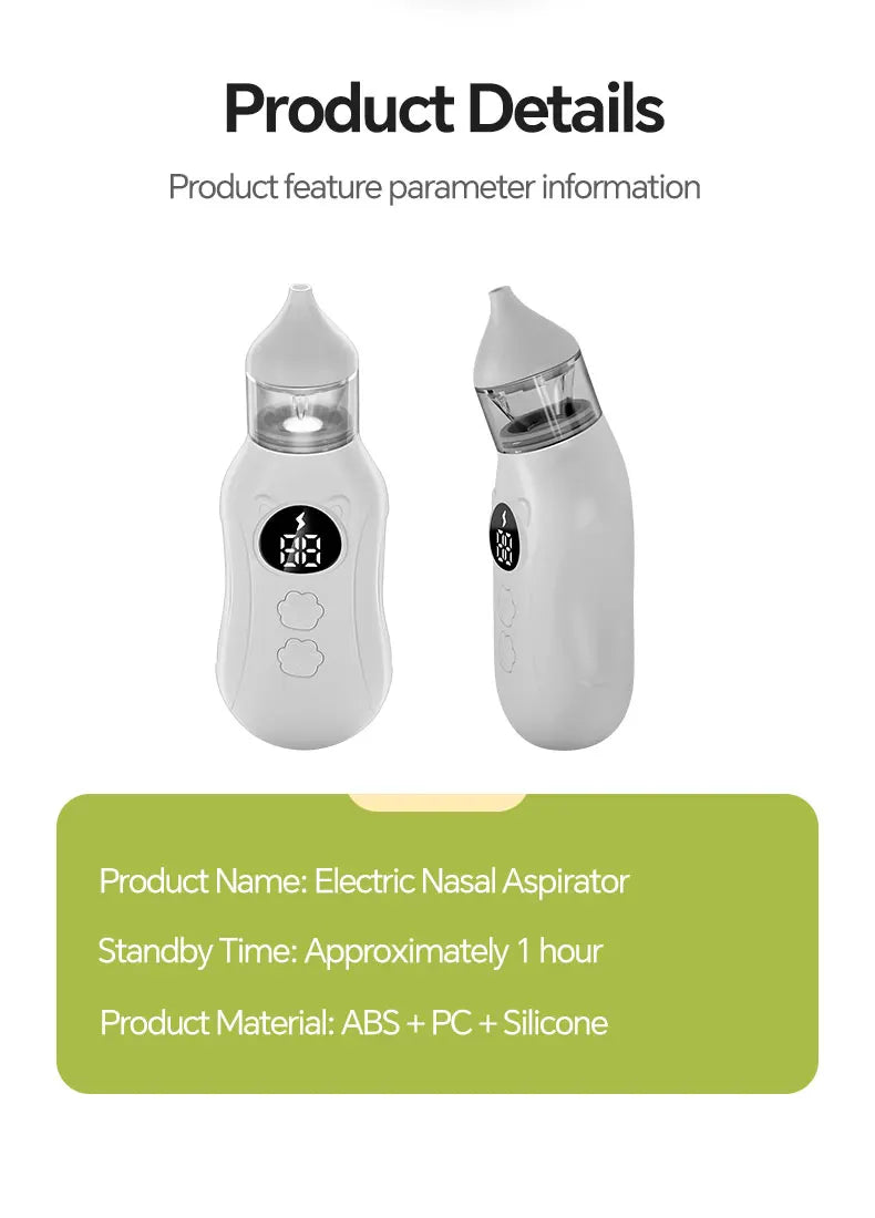 Electric Nasal Aspirator for Babies and Toddlers