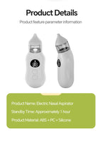 Electric Nasal Aspirator for Babies and Toddlers