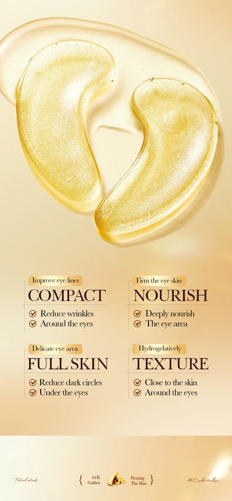 Collagen Firming Eye Masks for Puffy Eyes and Dark Circles - 9