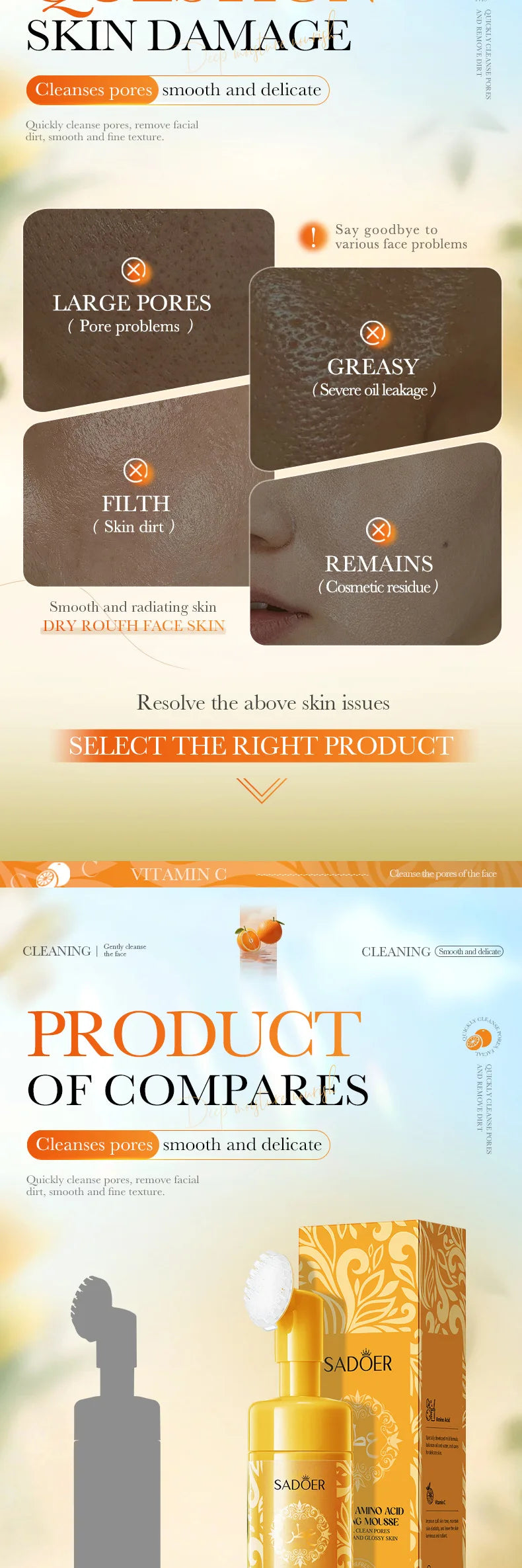 Rose Amino Acid Gentle Facial Cleansing Mousse