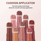 2-in-1 Velvet Lip Cream and Cheek Blush with Cushion Applicator