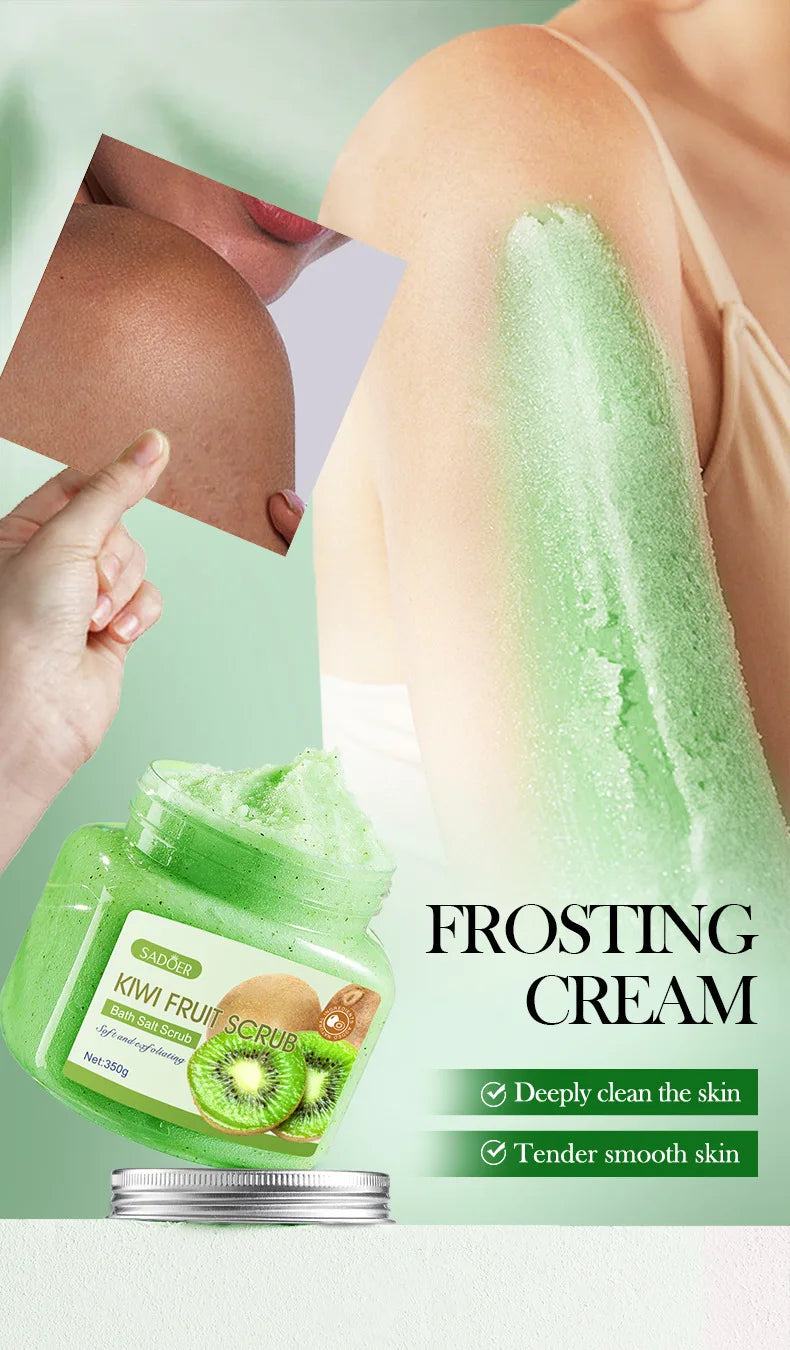 Exfoliating Body Bath Salt Scrub for Smooth Radiant Skin