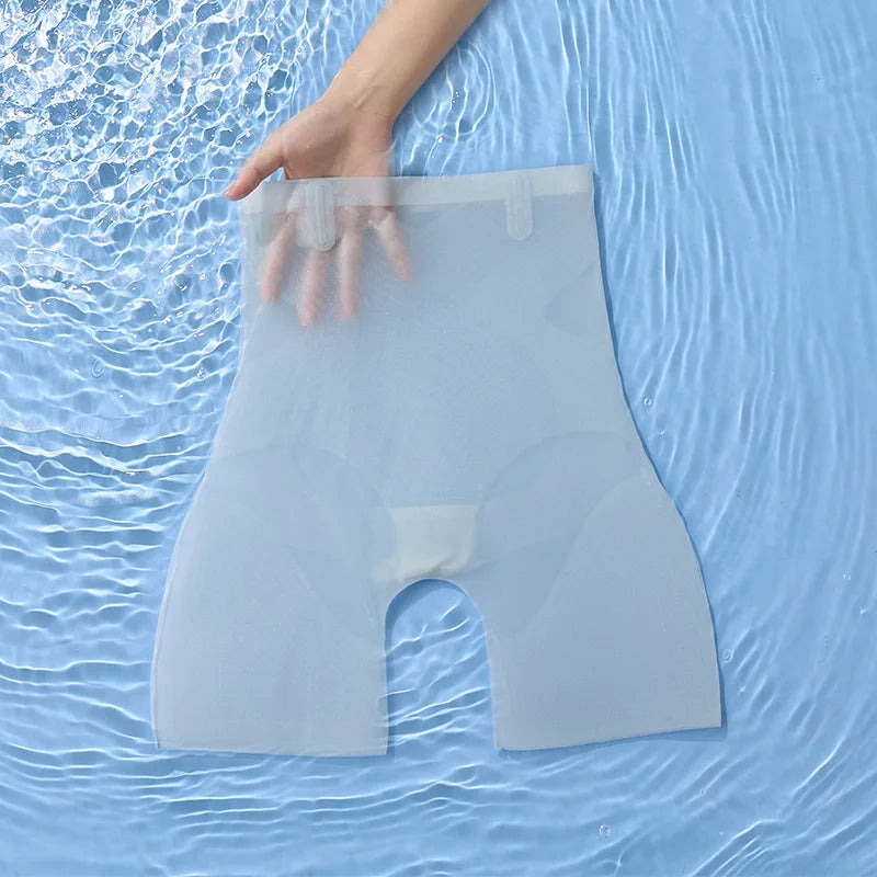 Seamless High-Waisted Ice Silk Shaping Shorts