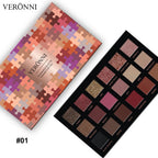 18-Color Waterproof Long-Lasting Eyeshadow Palette