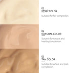 3-Tone Moisturizing Full Coverage Liquid Concealer Foundation