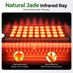 Natural Jade Stone Heating Pad for Back and Body Pain Relief