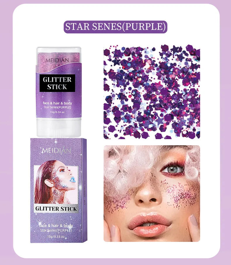Shimmering Body and Face Glitter Stick - 16