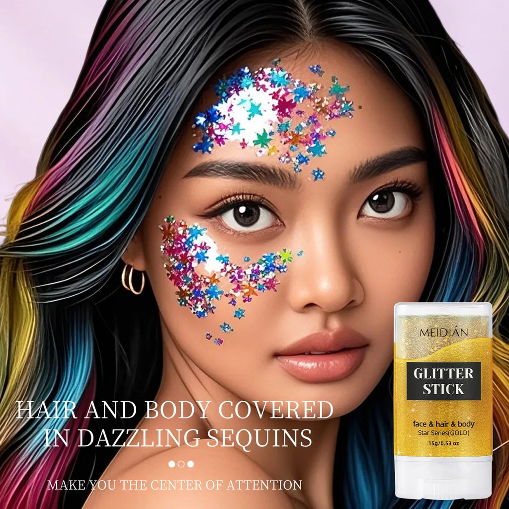 Shimmering Body and Face Glitter Stick
