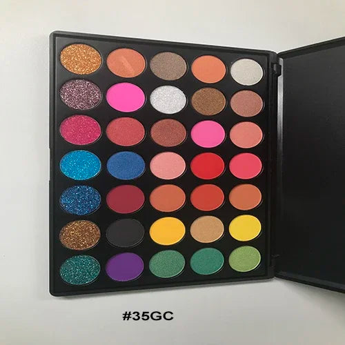 35-Color Professional Eyeshadow Palette for Long-Lasting Makeup
