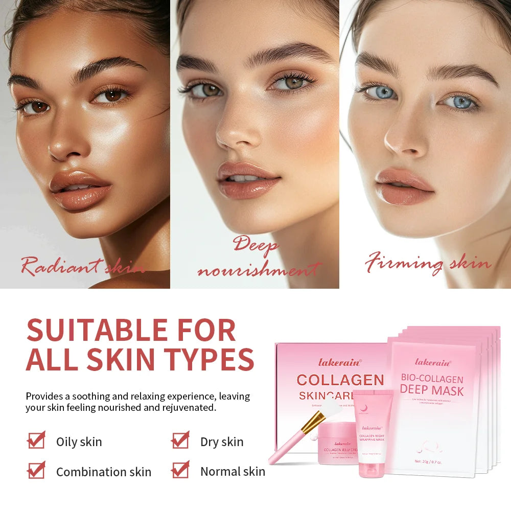 Collagen Face Skincare Set for Radiant and Hydrated Skin - 5