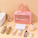 Waterproof Transparent Travel Toiletry and Cosmetic Organizer Bag