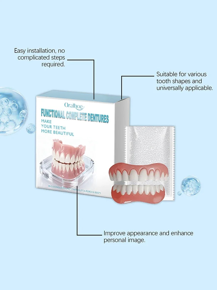 Instant Smile Cosmetic Dentures for Upper and Lower Teeth - 12