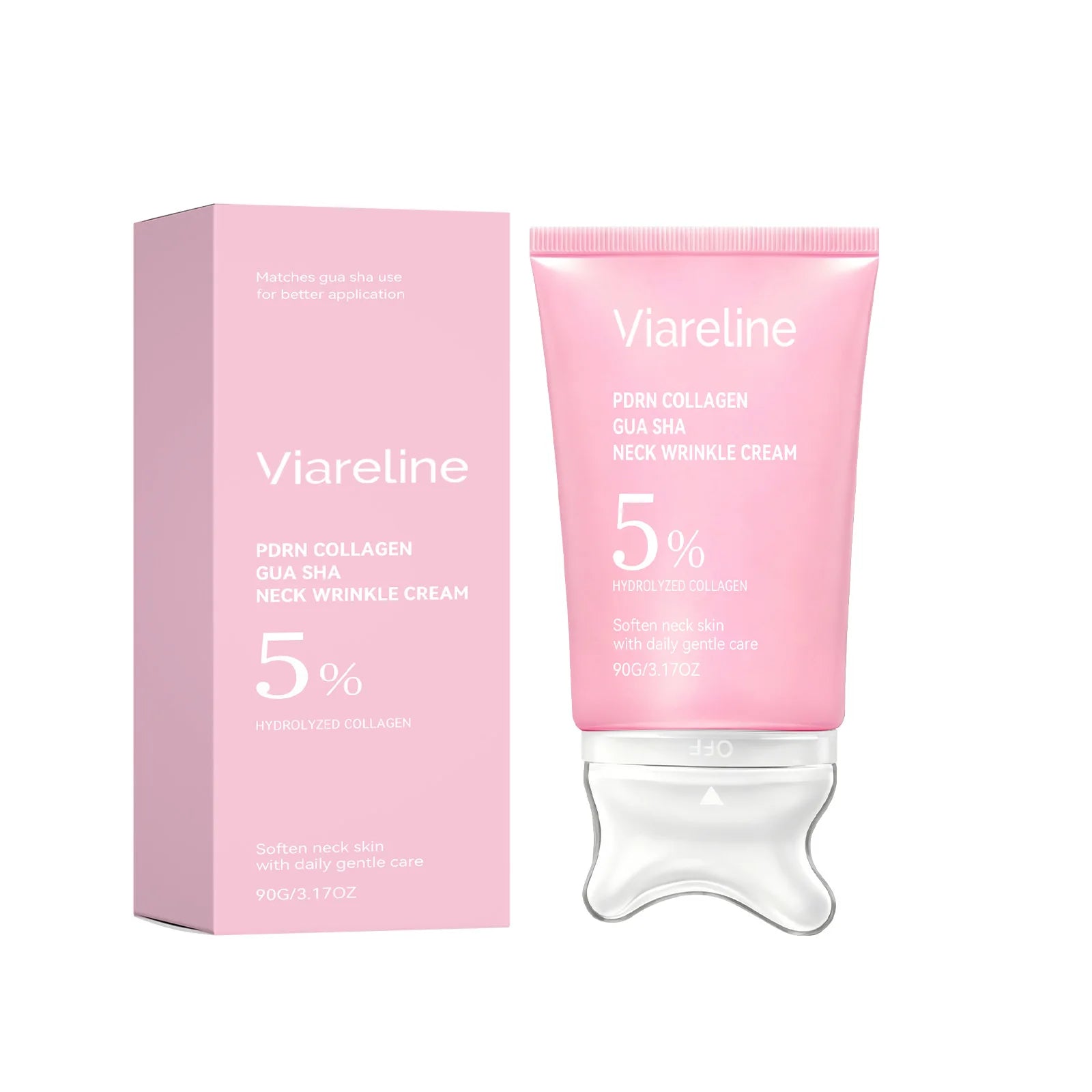 Firming Collagen Neck Cream with Gua Sha Massage Applicator - 16
