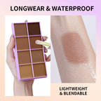 8-Color Professional Cream Concealer and Contour Palette