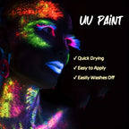 Neon UV Glow Face and Body Paint for Parties