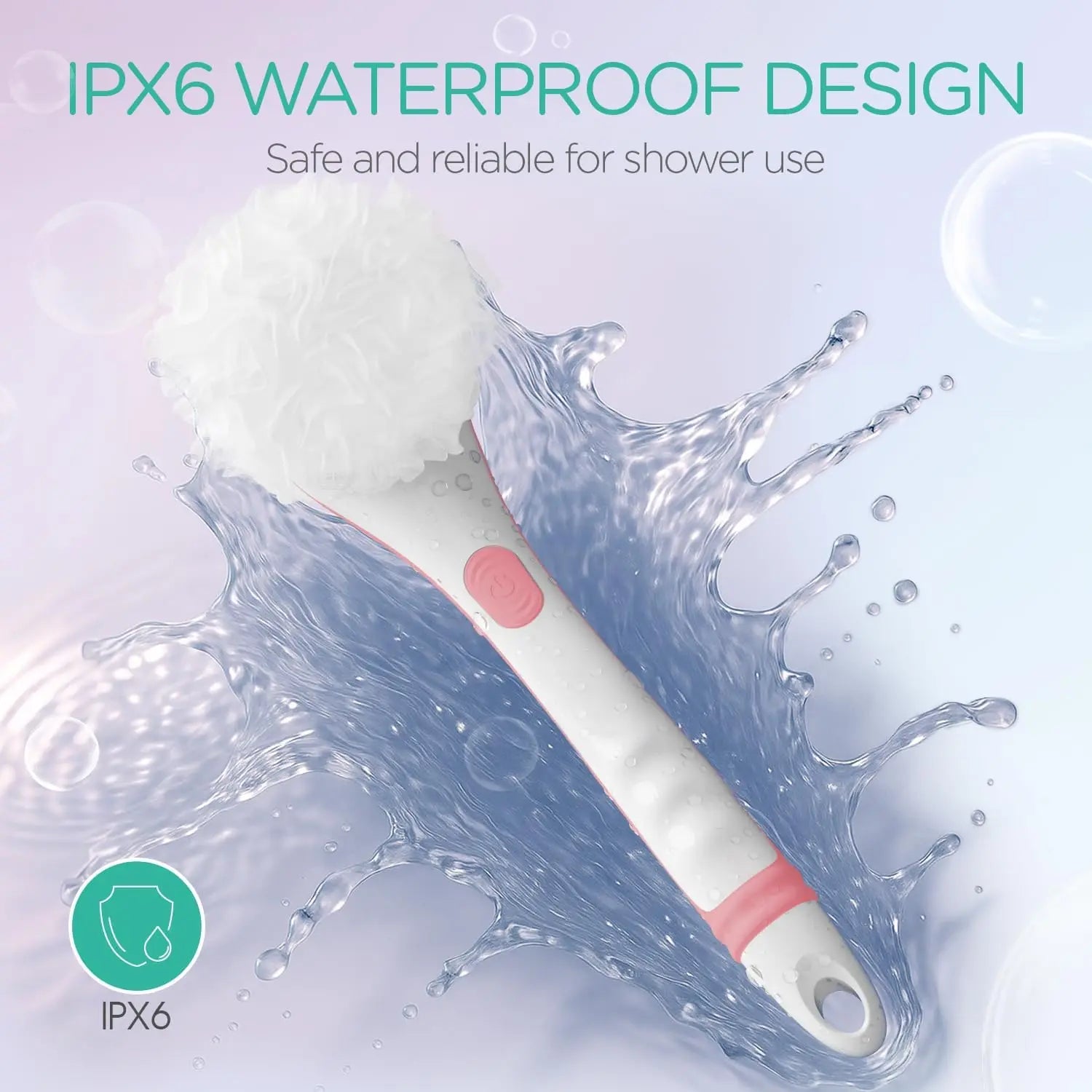 Electric Long Handle Body Scrubbing Brush for Deep Cleansing - 6