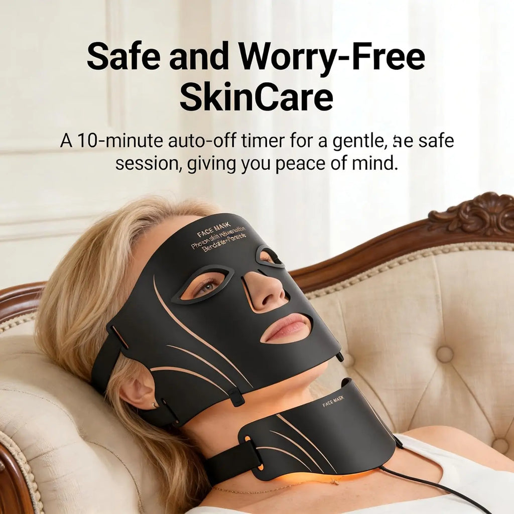 7-Color LED Light Therapy Face and Neck Mask
