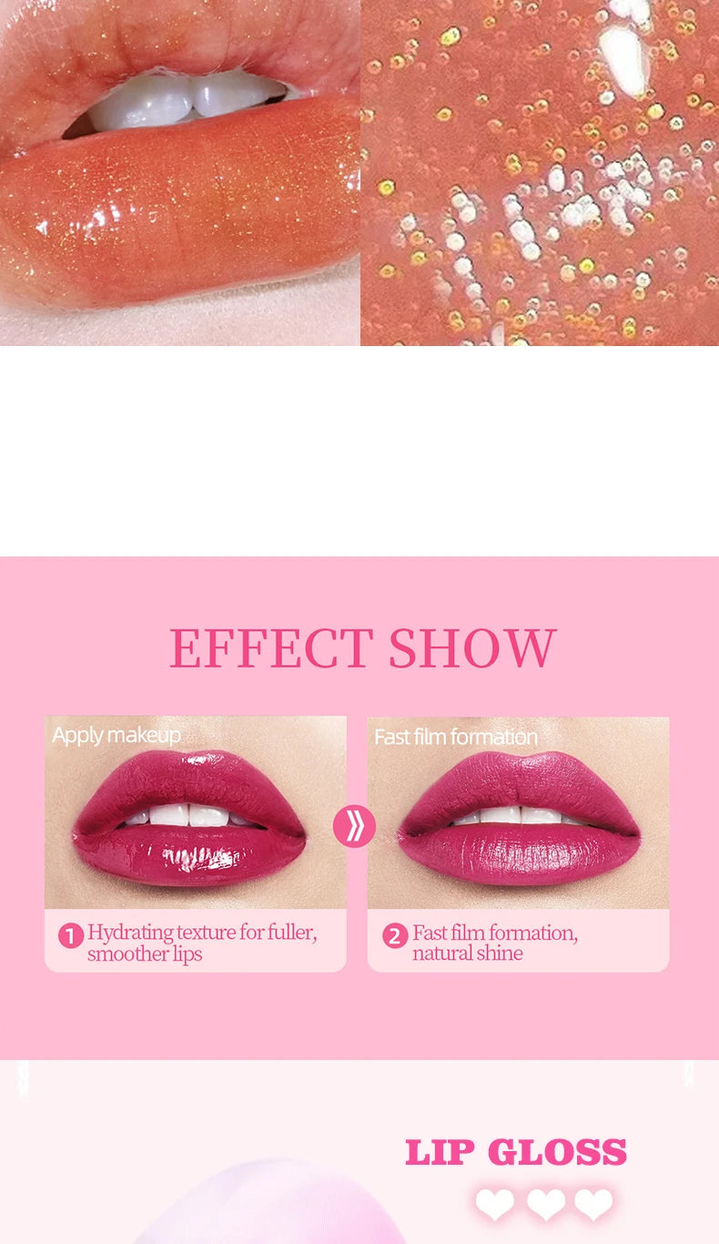 Hydrating Crystal Lip Gloss Set for Smooth Lips