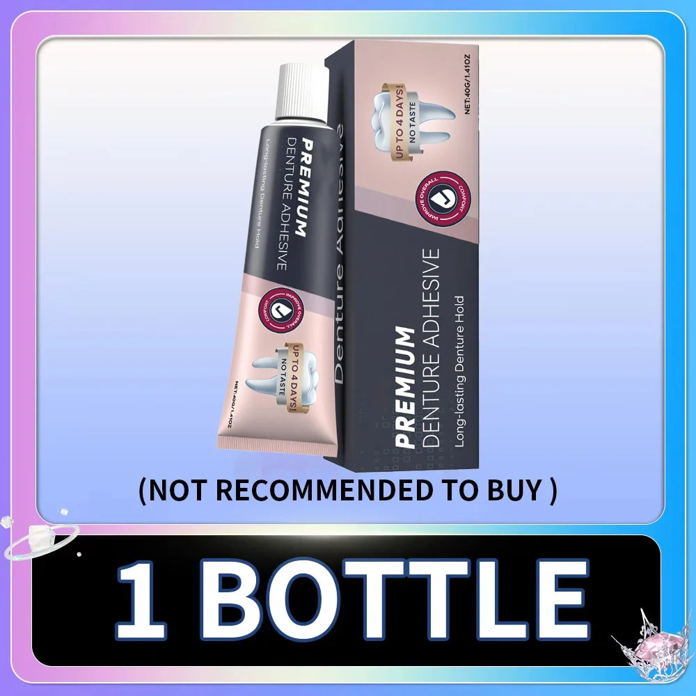 Waterproof Zinc-Free Denture Adhesive Cream