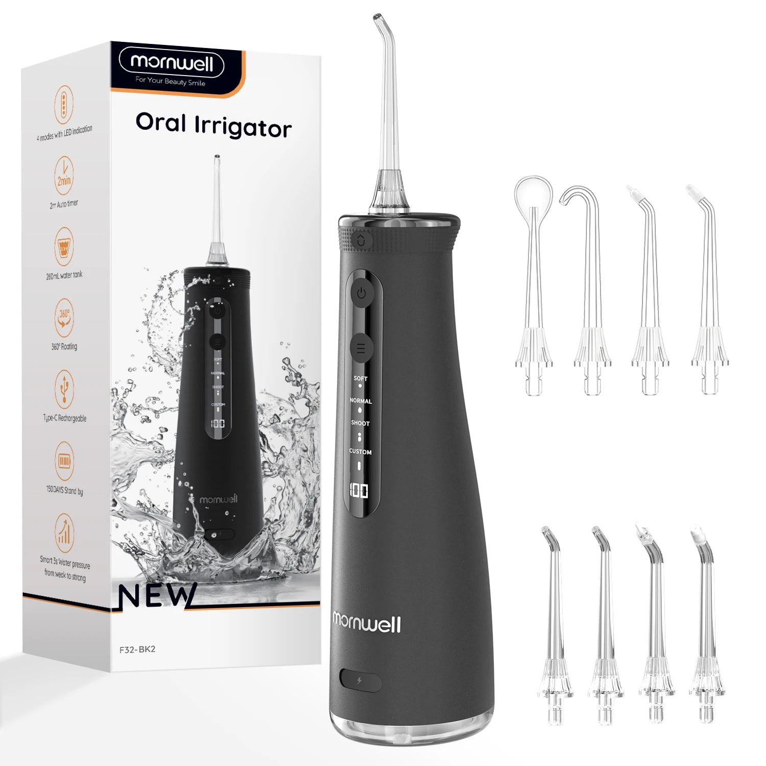 Portable Cordless Water Flosser for Deep Teeth Cleaning - 16