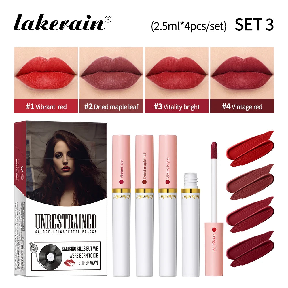 Matte Velvet Cigarette Lipstick Set