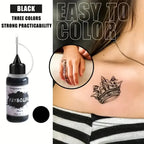Long-Lasting Temporary Tattoo Ink Kit with Stencils