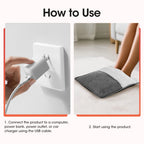 USB Heated Foot Warmer Mat