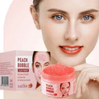 Hydrating Peach Bubble Clay Face Mask for Smooth Skin